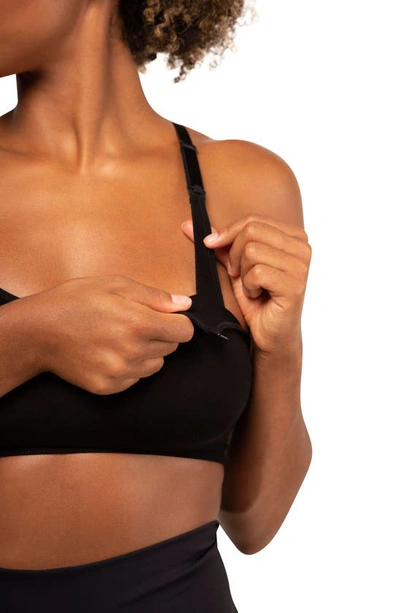 Modern Eternity Racerback Nursing Bra In Black