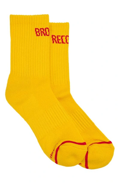 Shop Mother Baby Steps Crew Socks In Broken Record Daffodil/ Red