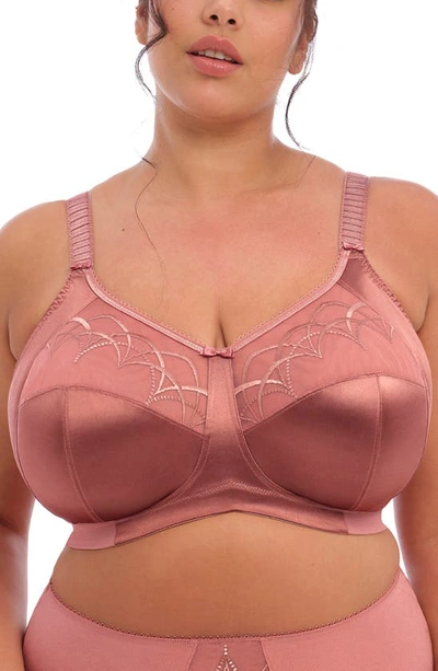 Elomi Cate Side Support Wire-free Bra In Rosewood
