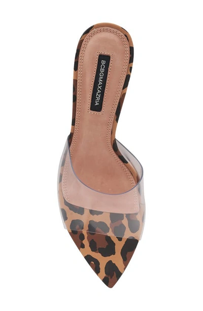 Shop Bcbgmaxazria Dana Sandal In Leopard/ Clear