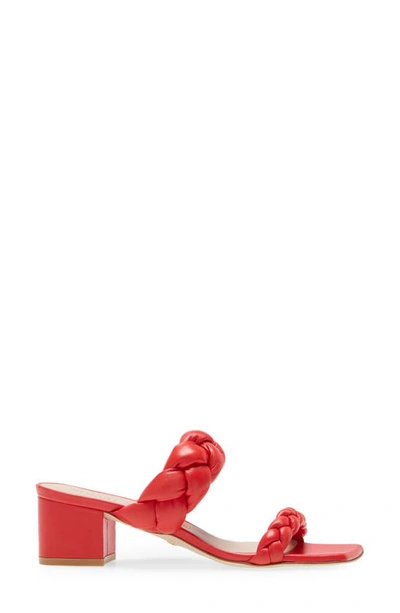 Stuart Weitzman Playa 50 Block Heel Sandal In Coral