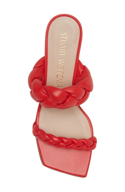 Stuart Weitzman Playa 50 Block Heel Sandal In Coral