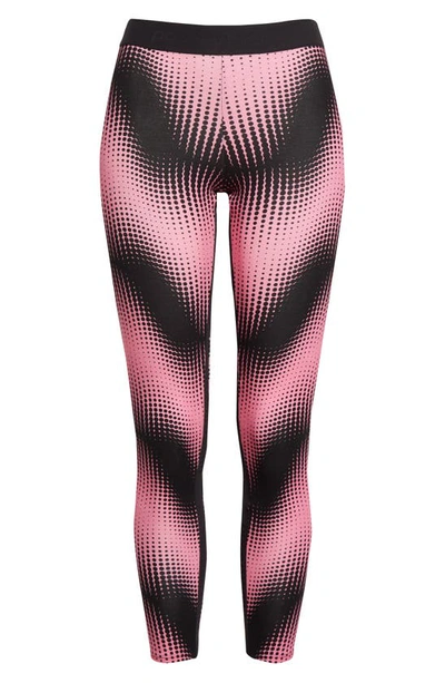 Shop Rabanne X Fondation Vasarely Pinch Echo Bodyline Leggings In V675 Pink Echo