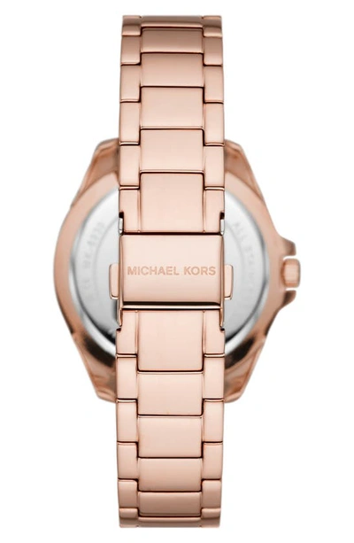 Shop Michael Kors Michael  Kacie Bracelet Watch, 39mm In Rose Gold