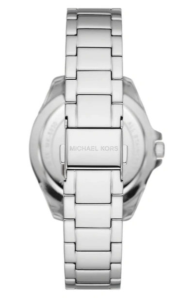 Shop Michael Kors Michael  Kacie Bracelet Watch, 39mm In Silver