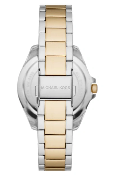 Shop Michael Kors Michael  Kacie Bracelet Watch, 39mm In Two Tone