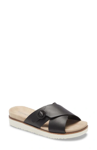 Shop Kensie Delicah Slide Sandal In Black Canvas