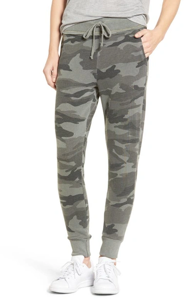 Shop Splendid Classic Camo Jogger Pants In Olive Branch