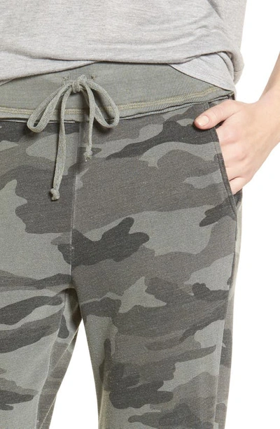 Shop Splendid Classic Camo Jogger Pants In Olive Branch