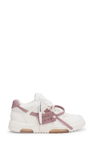 Off-white Out Of Office Low-top Glitter Sneakers In White Pink | ModeSens