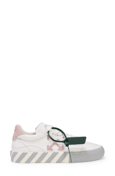 Shop Off-white Vulcanized Low Top Sneaker In White/ Pink