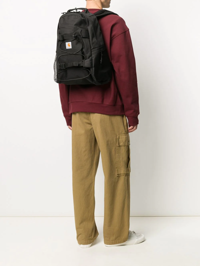 Carhartt Logo-patch Backpack In Black