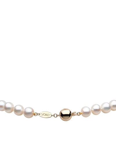 Yoko London 18kt Yellow Gold Classic 8mm Freshwater Pearl Bracelet In Gold