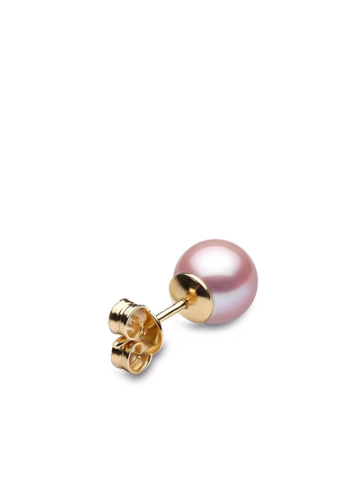Yoko London 18kt Yellow Gold Classic Freshwater Pearl Stud Earrings In Gold