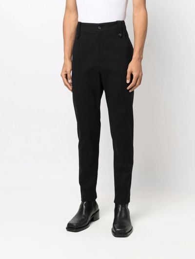 Alexander Mcqueen Tailored Zipped-cuff Trousers In Schwarz