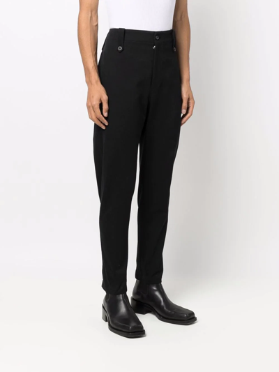 Alexander Mcqueen Tailored Zipped-cuff Trousers In Schwarz