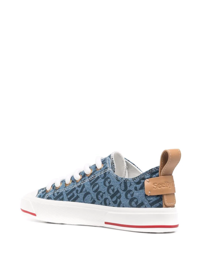 Shop See By Chloé Aryana Low-top Sneakers In Blau