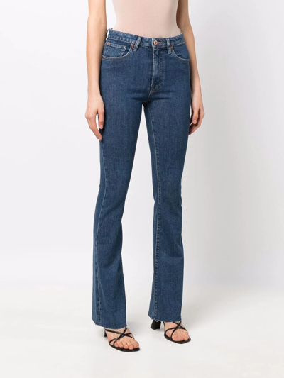 3x1 Farrah High-rise Bootcut Jeans In Blau
