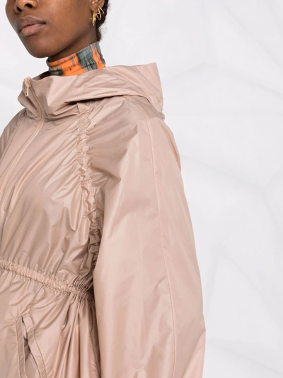 Herno Drawstring-waist Hooded Jacket In Nude