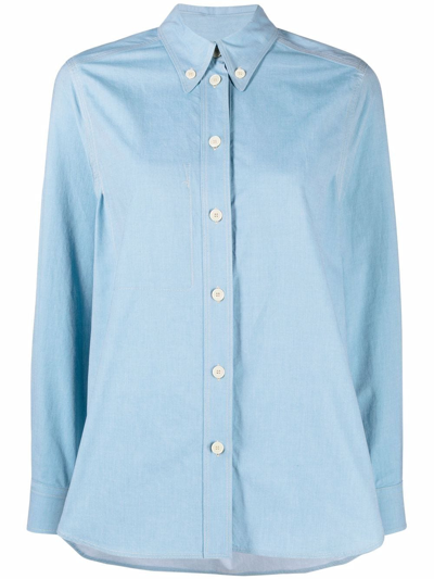 Shop Isabel Marant Oxford Button-up Shirt In Blau