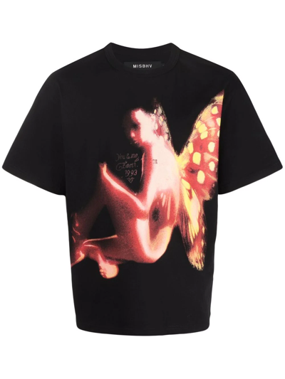 Shop Misbhv Metamorphosis Graphic-print T-shirt In Schwarz