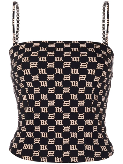 Shop Misbhv Monogram-print Tank Top In Schwarz