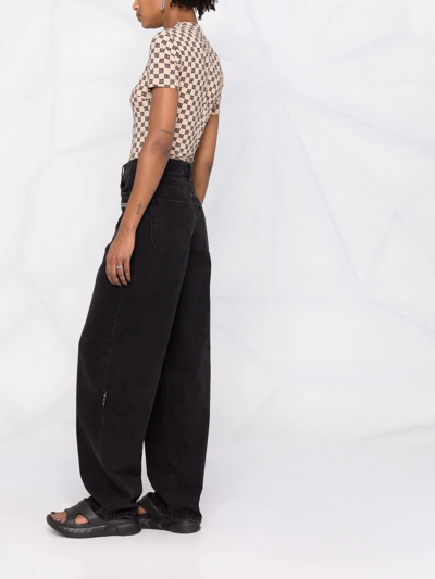 Misbhv Monogram-print T-shirt In Nude