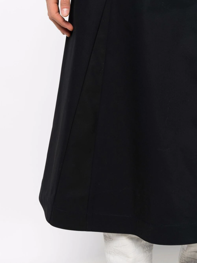 Shop Jil Sander High-rise Cotton A-line Skirt In Blau