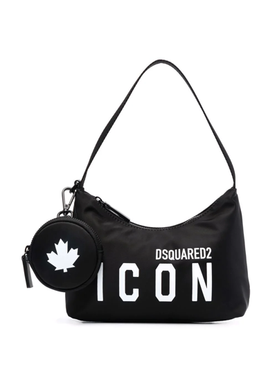 Shop Dsquared2 Icon Multi-pouch Shoulder Bag In Schwarz