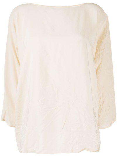 Shop Daniela Gregis Silk Sweater In White