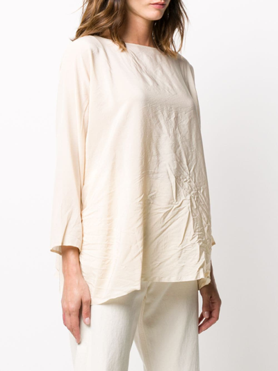 Shop Daniela Gregis Silk Sweater In White