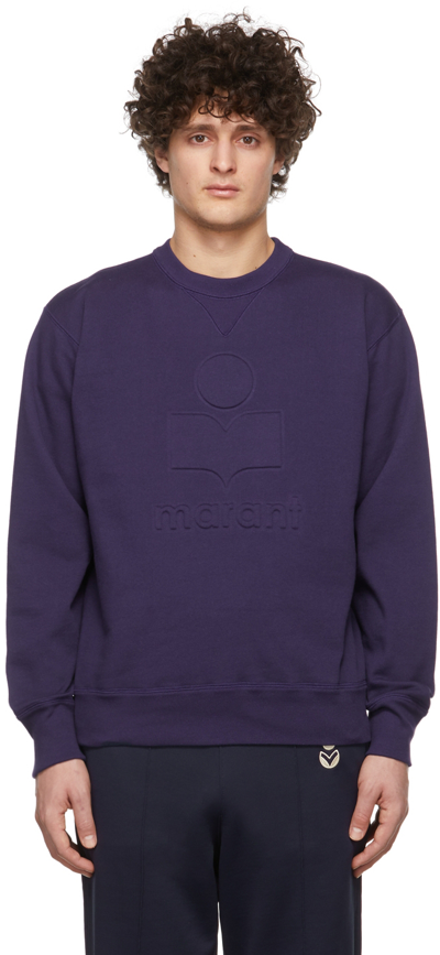 Shop Isabel Marant Purple Mike Sweatshirt In 30in Indigo