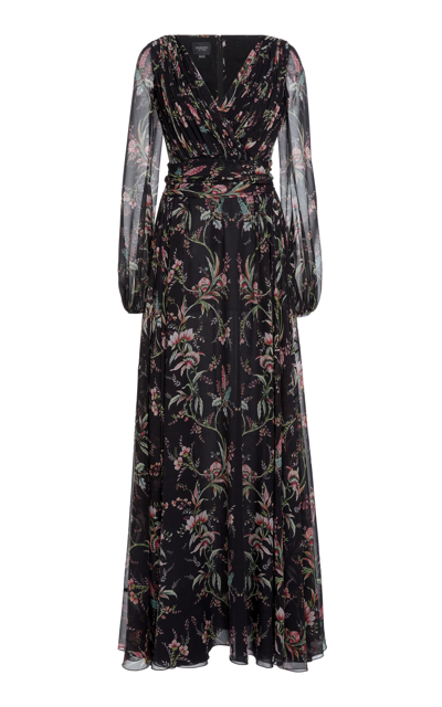 Shop Giambattista Valli Women's Printed Georgette Maxi Dress