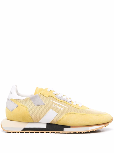Shop Ghoud Men's Yellow Leather Sneakers