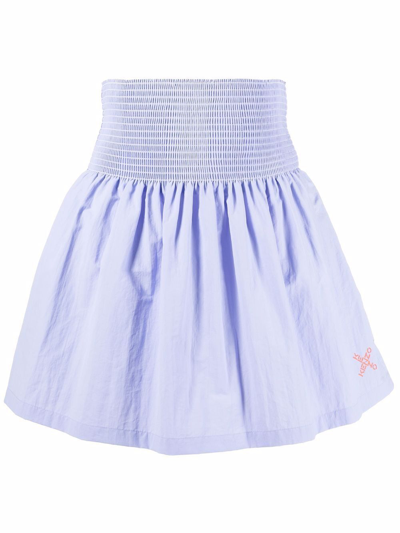 Shop Kenzo Women's Light Blue Polyamide Skirt