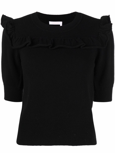 Shop See By Chloé Women's Black Wool Sweater
