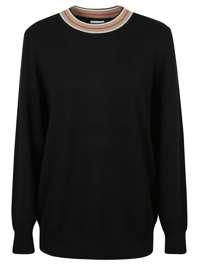 Shop Burberry Tilda Sweater In Black