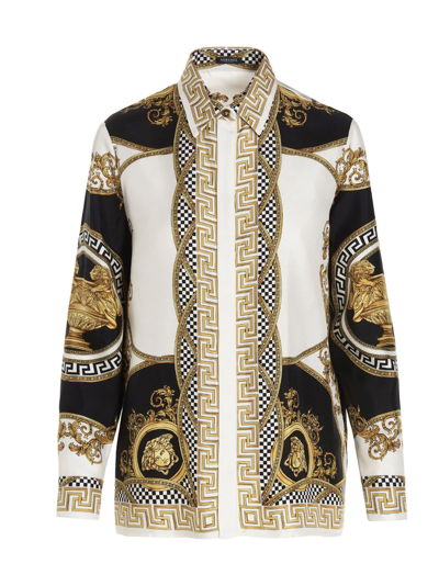 Shop Versace Coupe De Deux Shirt In Multicolor