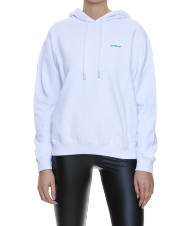 Shop Off-white Arrow Hoodie In White