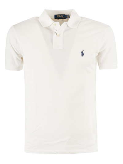 Shop Ralph Lauren Long-sleeved Polo Shirt In White