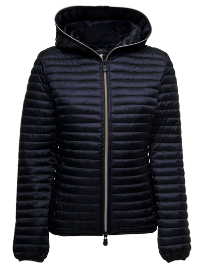 Shop Save The Duck Black Alexis Quilted Nylon Down Jacket