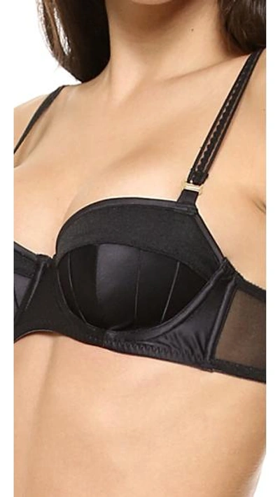 Shop Stella Mccartney Cherie Sneezing Contour Balconnet Bra In Black