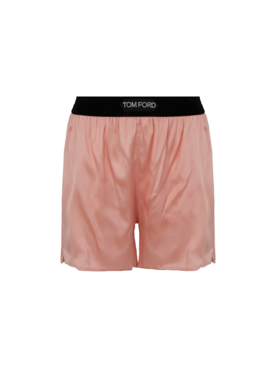 Shop Tom Ford Shorts In Vintage Nude