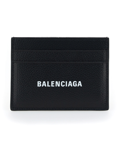 Shop Balenciaga Cardholder In Black/l White