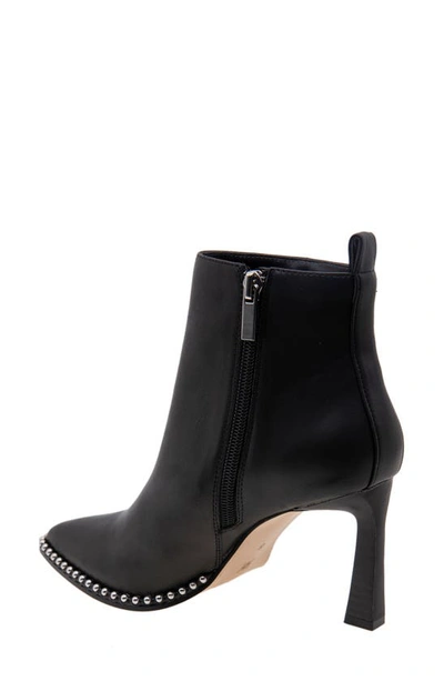 Shop Bcbgeneration Beya Pointed Toe Bootie In Black Leather