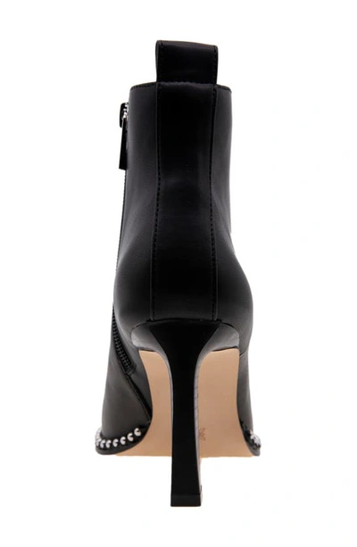 Shop Bcbgeneration Beya Pointed Toe Bootie In Black Leather