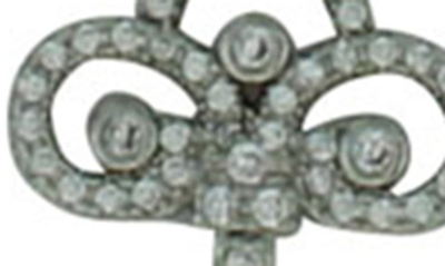 Shop Olivia Welles Silver-tone Regal Rhinestone Key Pendant Necklace In Silver / Clear