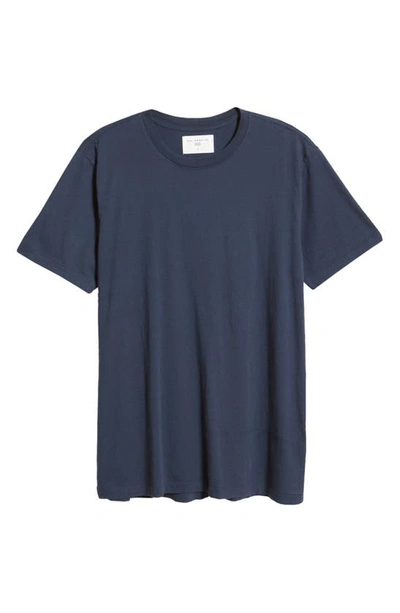 Shop Sol Angeles Essentials Stripe Crewneck T-shirt In Indigo