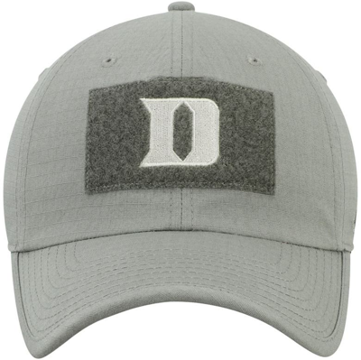 Shop Nike Green Duke Blue Devils Tactical Heritage 86 Team Performance Adjustable Hat In Olive