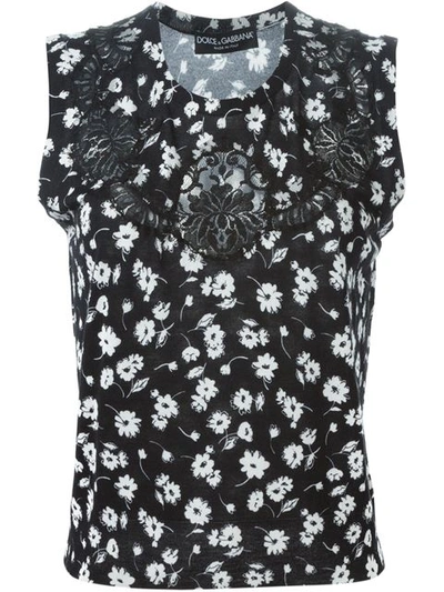 Dolce & Gabbana Lace Floral Top